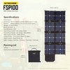 Nitecore Solar Panel, 100 W, DC, USB type C & A 6952506493821